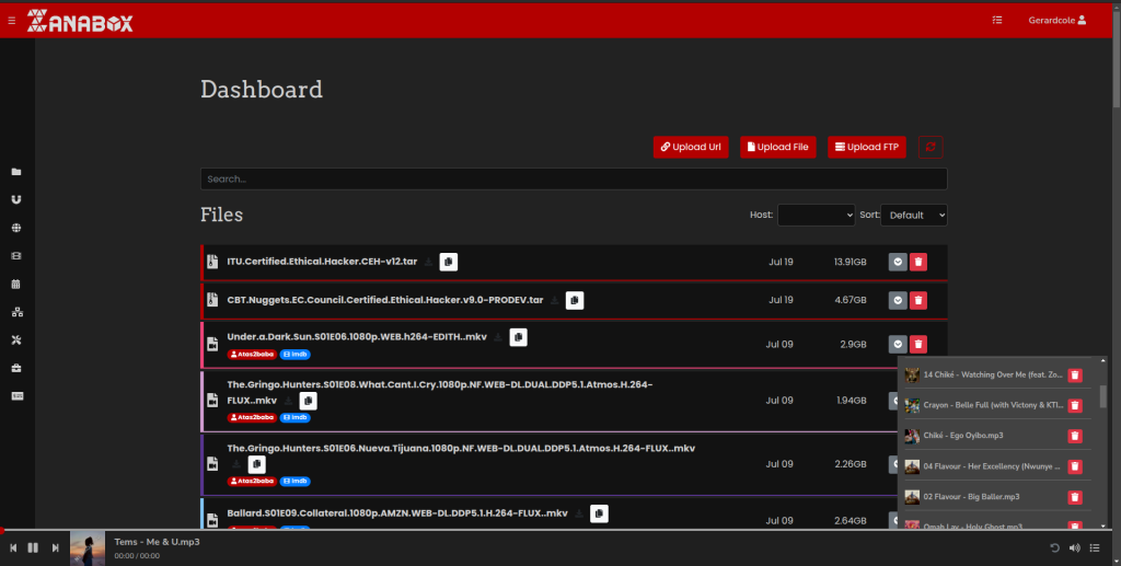 Zanabox Dashboard