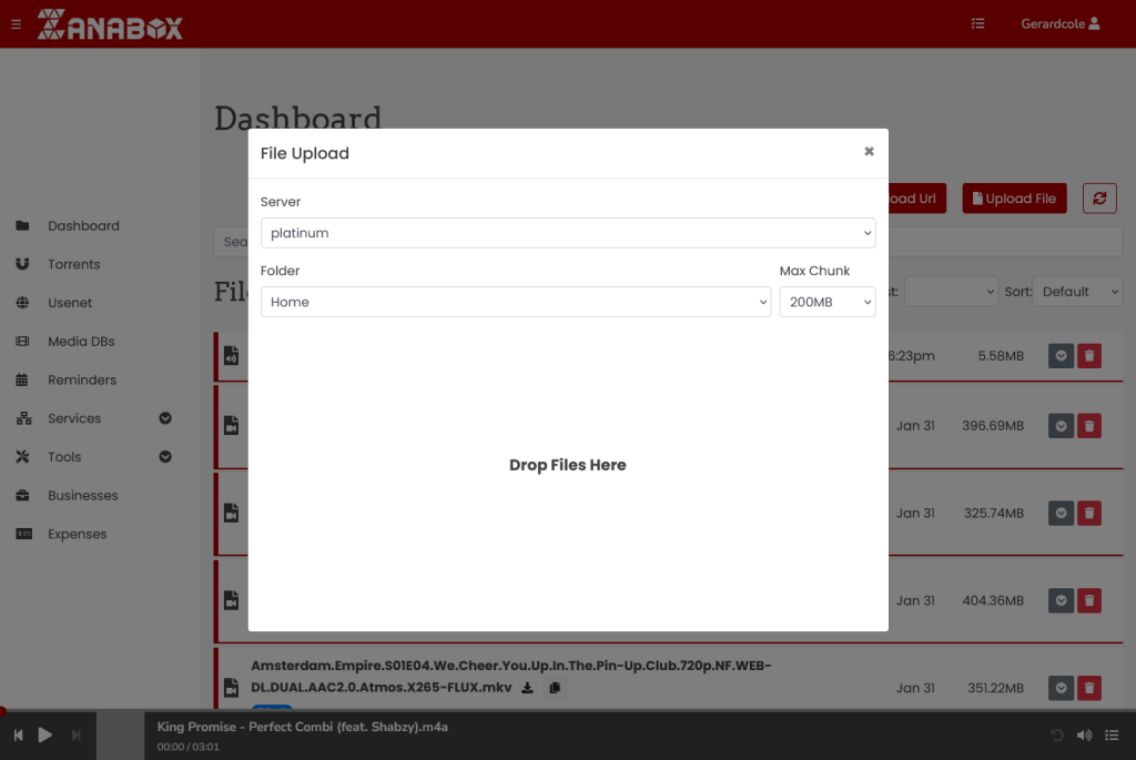 Zanabox File Upload Form
