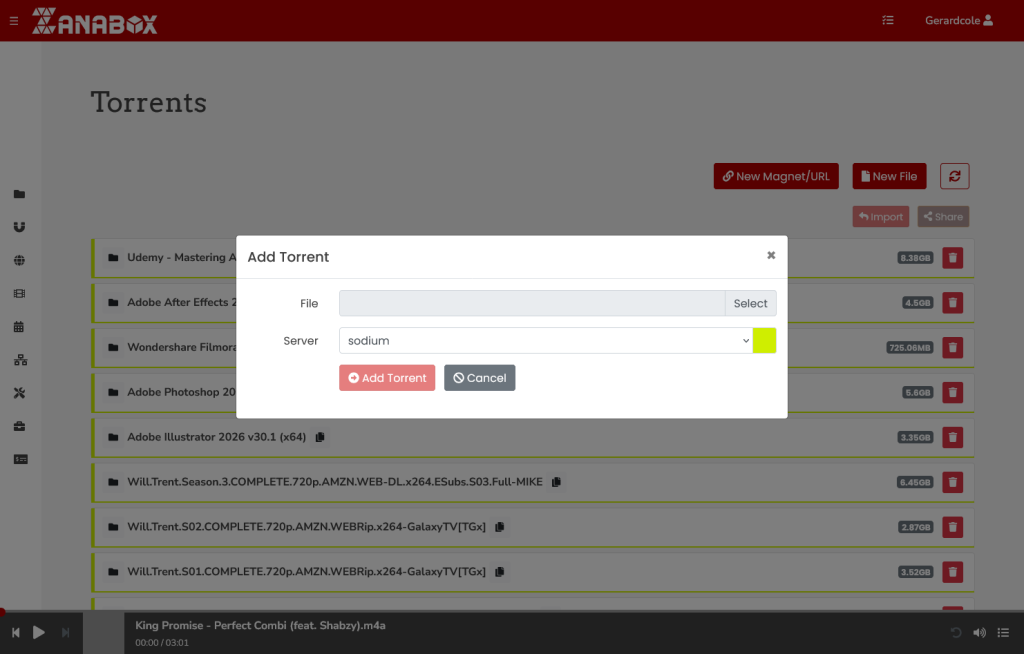 Zanabox Torrent Add File